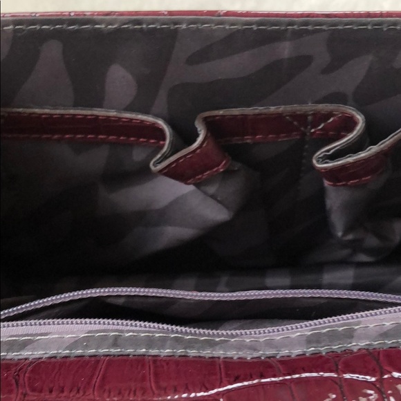 Anne Klein croc embossed clutch purse - Picture 5 of 8